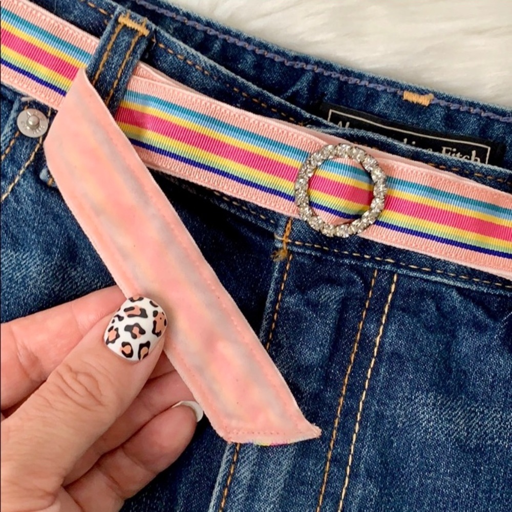 Stripes & Rhinestones Belt